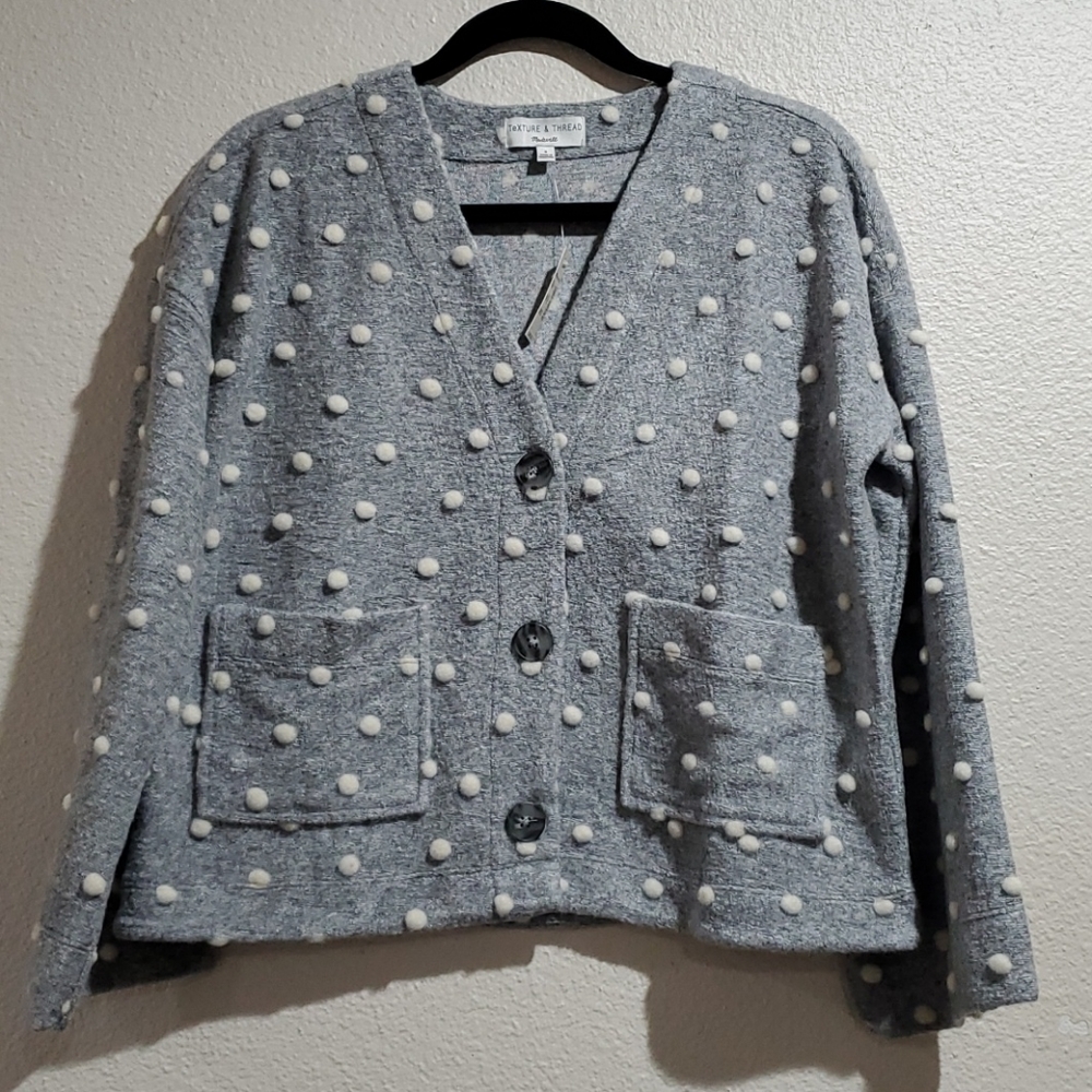 Texture & Thread Boxy Bobble Cardigan - Picture 5 of 10
